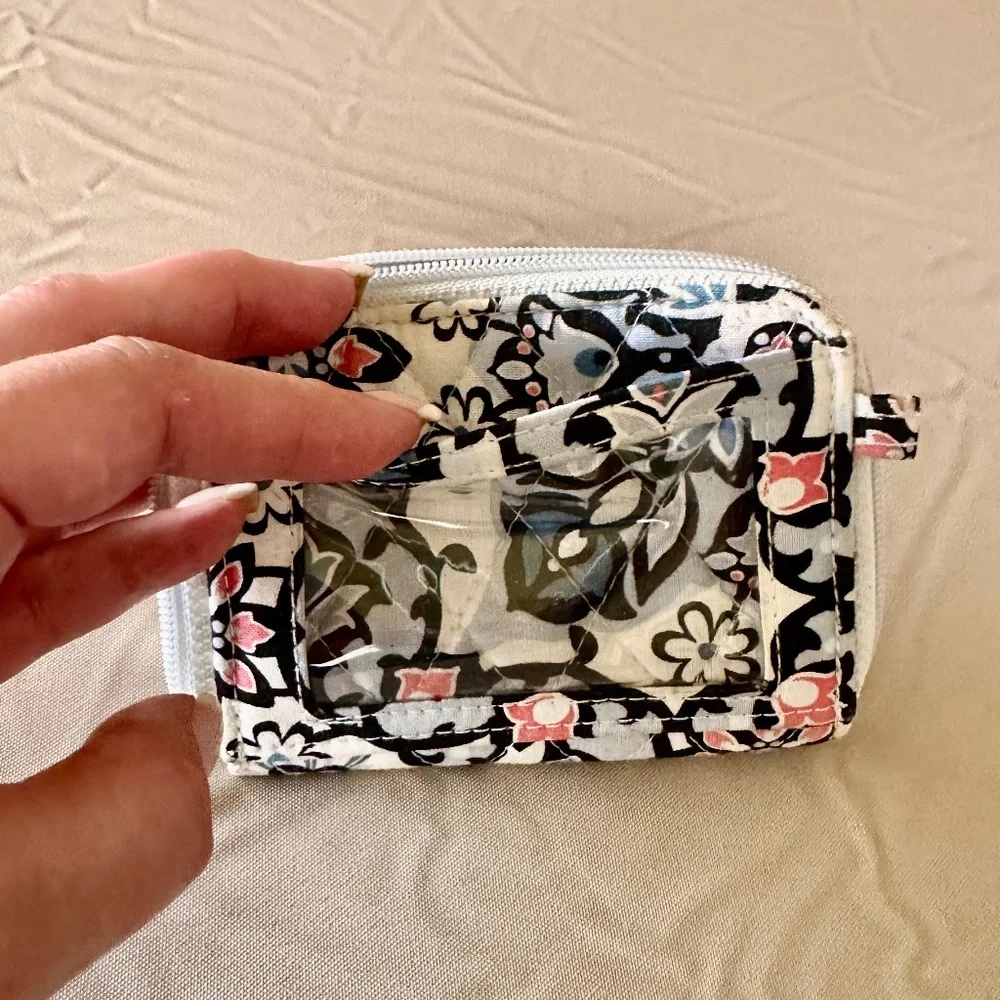 Vera Bradley "Lisbon Medallion" Petite Zip-Around Wallet - Picture 3 of 6